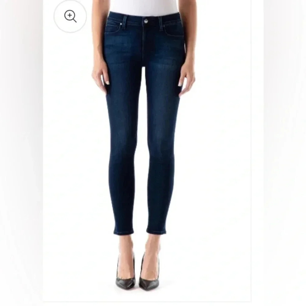 Fidelity Sola Mid Rise Ankle Skinny Jeans (31) In Luxe